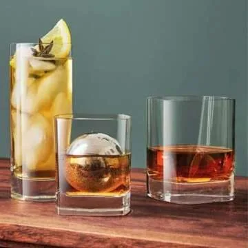 Elegant Square Highball Glasses - Luigi Bormioli Strauss