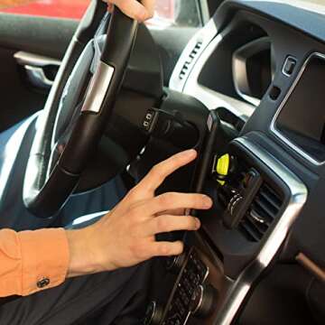 PopSockets: PopMount 2 Non-Adhesive Car Vent Mount Handsfree Support For Smartphones and Tablets - Black