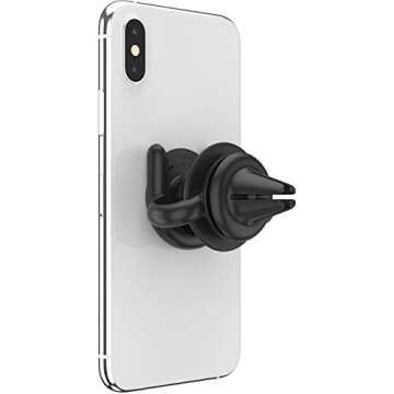 PopSockets: PopMount 2 Non-Adhesive Car Vent Mount Handsfree Support For Smartphones and Tablets - Black