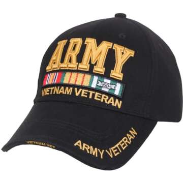 Rothco Army Vietnam Veteran Deluxe Low Pro Cap - Premium Quality Adjustable Hat