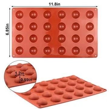 BUSOHA Silicone Molds for Baking and Candy Making