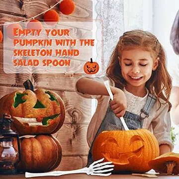 Unique Halloween Skeleton Hands Salad Tongs for Fun Cooking