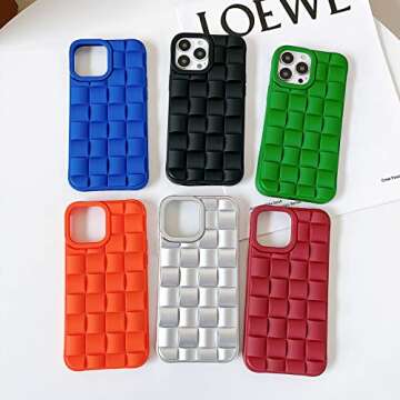 Skyseaco for iPhone 14 Pro Max Case, Cute Simple Cases for Women Girls with Anti-Fall Lens Camera Protection Soft TPU Shockproof Case for iPhone 14 Pro Max (6.7inch)-Silver