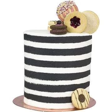 PME Tall Acrylic Stripe Side Scraper for Cake Decorating