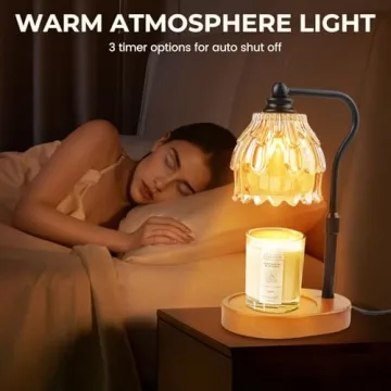 Candle Warmer Lamp with Timer and Remote Control for Jar Candles