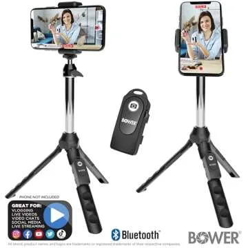 Bower Multipod 6-in-1 Tripod Selfie Stick with Remote Shutter for Smartphones
