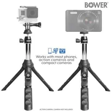 Bower Multipod 6-in-1 Tripod Selfie Stick with Remote Shutter for Smartphones