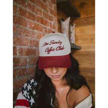 Trucker Hats for Men Women Vintage Two Tone Country Cowboy Hat Retro Western Snapback Hat Funny Baseball Cap