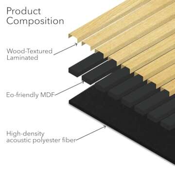 Oak Acoustic Wall Panels for Elegant Soundproofing