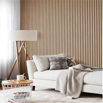 Oak Acoustic Wall Panels for Elegant Soundproofing