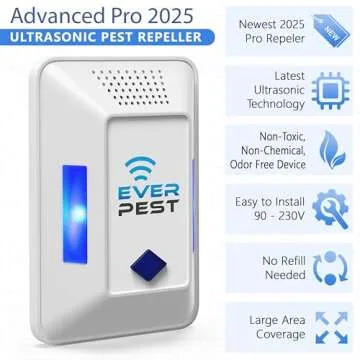 Ultrasonic Pest Control Repeller Plug in - Electronic Insect Defender 2-Pack - Roach Bed Bug Mouse Rodent Mosquito - Indoor Reject - Squirrel Scorpion Spider Cockroach Bat