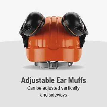 Husqvarna Chainsaw Helmet with Adjustable Ear Muffs and Face Shield