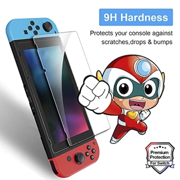 ivoler 3-Pack Tempered Glass Screen Protector for Nintendo Switch
