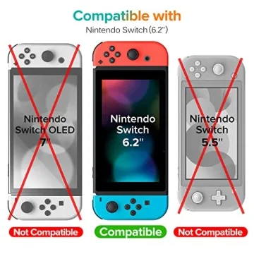 ivoler 3-Pack Tempered Glass Screen Protector for Nintendo Switch