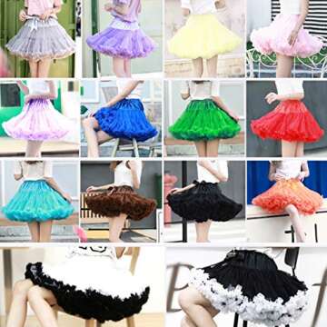 Colyanda Elegant 3-Layered Tulle Petticoat Tutu Skirt