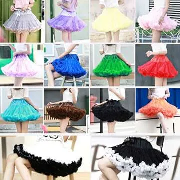 Colyanda Elegant 3-Layered Tulle Petticoat Tutu Skirt