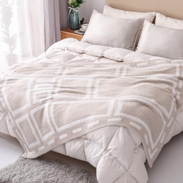 Panku Ultra Soft Cozy Knit Throw Blanket for Couch