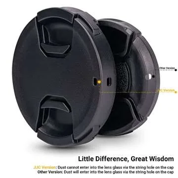 JJC 58mm Front Lens Cap with Keeper for Canon & Nikon