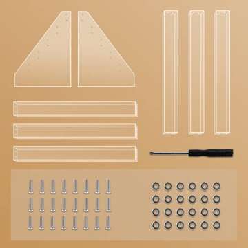 Benbilry 6 Tiers Acrylic Nail Polish Organizer 72 Bottles Essential Oil Stand Clear Holder Sunglasses Eyeglasses Display Makeup Organizer(6 Tiers)