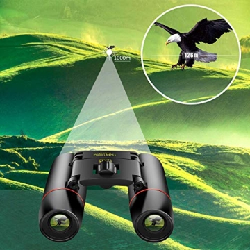 POLDR 12X25 Compact Pocket Binoculars for All Ages