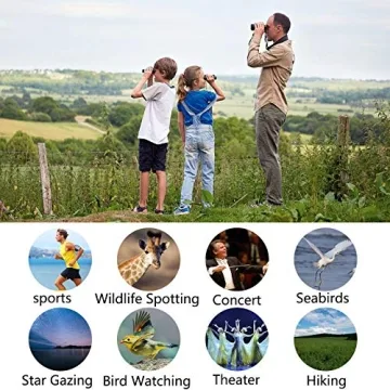 POLDR 12X25 Compact Pocket Binoculars for All Ages