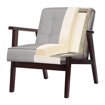 SONGMICS Accent Leisure Chair Comfortable Arm Chair