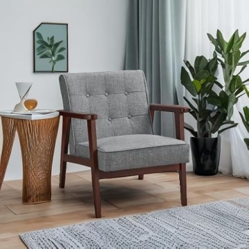 SONGMICS Accent Leisure Chair Comfortable Arm Chair