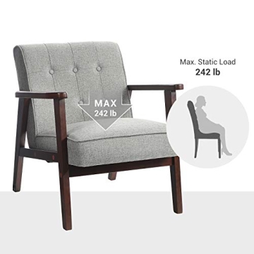 SONGMICS Accent Leisure Chair Comfortable Arm Chair