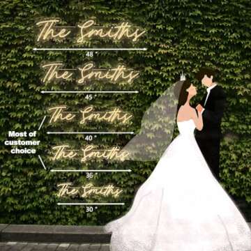 GYIODFU Custom Neon Signs, Personalized LED Neon Signs for Wedding Party Event Backdrops, Neon Name Sign for Birthday Gift Bedroom Wall Decor Shop Bar Salon Decor