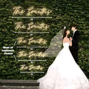 GYIODFU Custom Neon Signs, Personalized LED Neon Signs for Wedding Party Event Backdrops, Neon Name Sign for Birthday Gift Bedroom Wall Decor Shop Bar Salon Decor