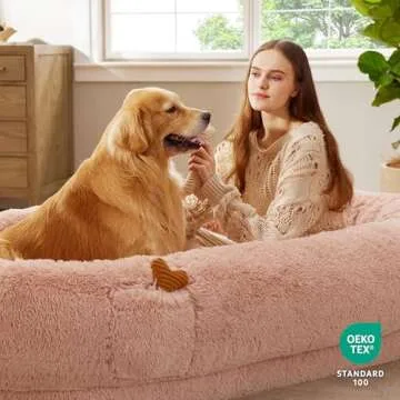 Bedsure Human Dog Bed: Cozy, Supportive & Portable Comfort