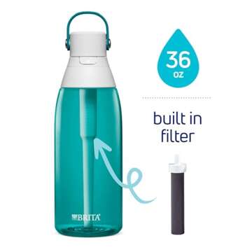 Brita 36 oz Premium Filtering Water Bottle for Easy Hydration
