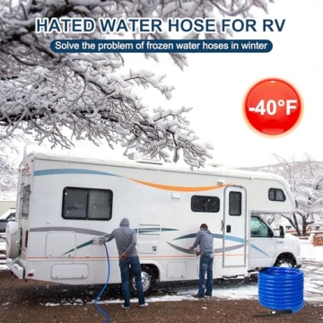 Heated RV Water Hose 25FT -40°F for Cold Weather