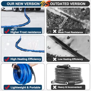 Heated RV Water Hose 25FT -40°F for Cold Weather