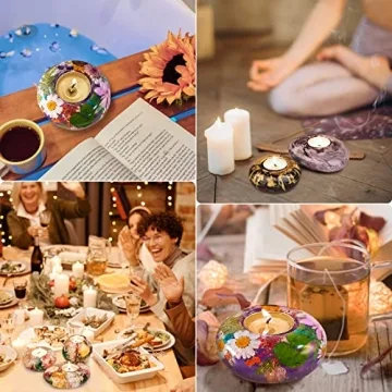 LET'S RESIN Tealight Candle Holder Molds for DIY Crafts