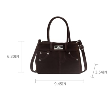 Chic Dicusph Suede Shoulder Bag for Stylish Women