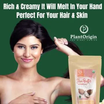 Raw USDA Certified Organic Shea Butter for Skin & Hair