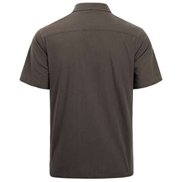 J.VER Men's Casual Linen Button Down Shirt for Summer