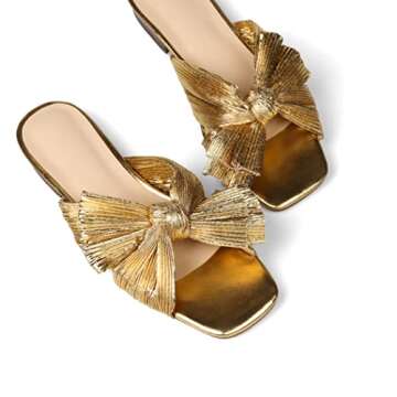 MICIFA Women's Bow Flat Sandals - Chic, Comfortable Summer Slip-ons