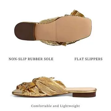 Stylish MICIFA Women's Bow Flat Sandals for Summer