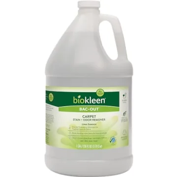 BioKleen Bac-Out Enzyme Stain & Odor Remover - 128 Ounces - Destroys Stains & Odors Safely, for Pet ...