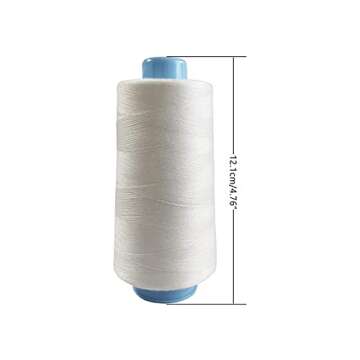 4 Spools Polyester Sewing Thread Spools, 3000 Yards Each Spool, 40/2 All-Purpose Connecting Threads ...