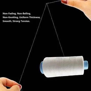 Premium 4 Spools Polyester Sewing Thread 3000 Yards