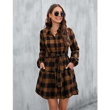 Blooming Jelly Plaid Dresses for Stylish Fall Looks