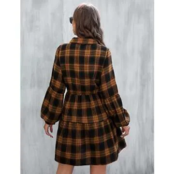 Blooming Jelly Plaid Dresses for Stylish Fall Looks