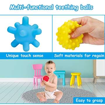 Montessori Pull String Toys for Babies 0-6 6-12 Months Baby Sensory Toys Balls Toddler Travel Infant Toys 9 10 12-18 Month Teethers Developmental Fine Motor Skills Toys for 1 2 Year Old First Gift