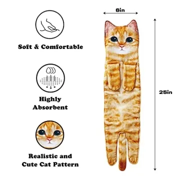 Cute Cat Hand Towels for Decor and Absorption