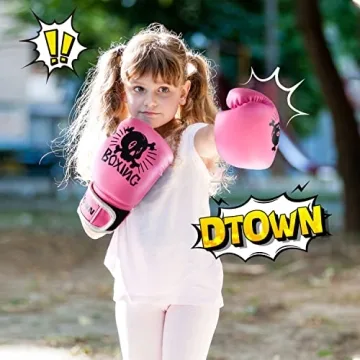 Dtown Kids Boxing Gloves for Boys and Girls - 4oz & 6oz