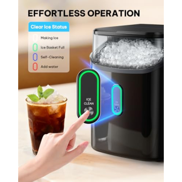 Silonn Portable Nugget Ice Maker for Home and Office