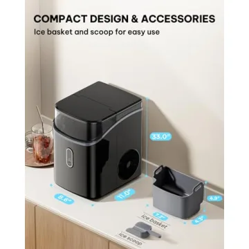 Silonn Portable Nugget Ice Maker for Home and Office